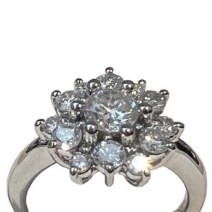 Pt900　ダイヤ付きリング　