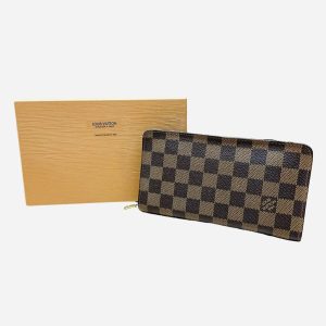 LOUIS VUITTON ルイヴィトン ダミエ ポルトモネ・ジップ ラウンドファスナー