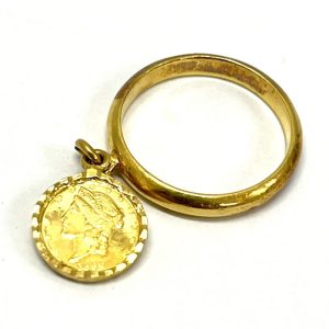 K22 コイン付き リング