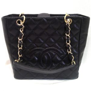 CHANEL キャビアスキン チェーントートバック