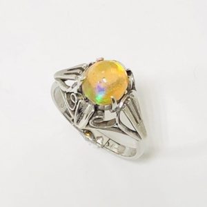 K14WG オパール2ct付リング