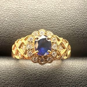 K18 リング S0.43ct MD0.18ct