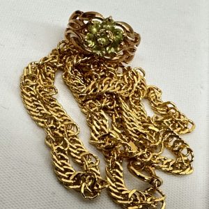 K18 トルマリン 喜平チェーンネックレス 18金 750