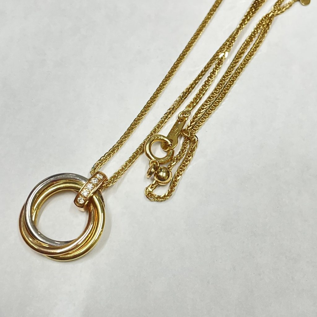 カルティエ トリニティ トップ Cartier ダイヤモンド K18 社外 
