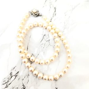 パールネックレス silver 鑑別書付き|北群馬郡榛東村
