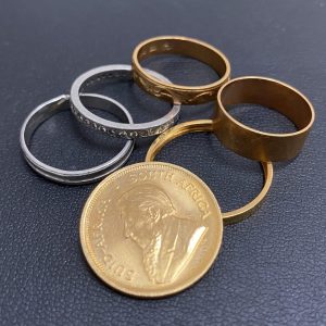 K18リング / Pt850リング / K22クルーガーランドコイン