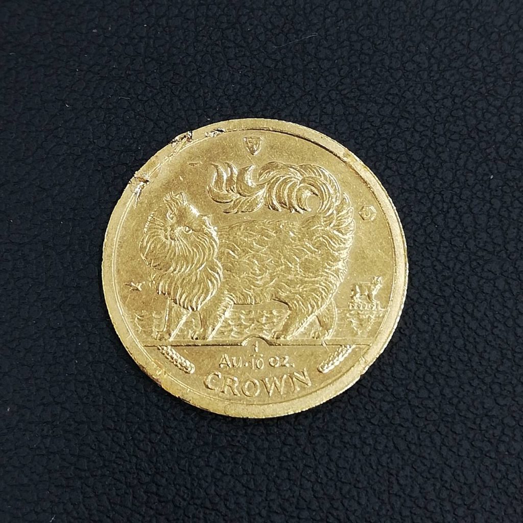 K24IG　マン島キャット金貨　1/10oz