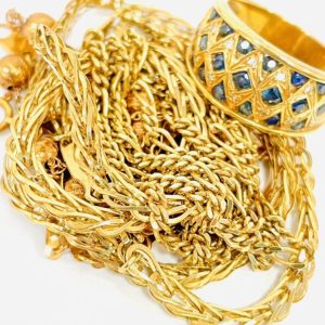 K18 サファイア ネックレス リング ジュエリーアクセサリーおまとめ