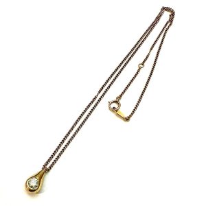 K18 ダイヤ付きネックレス