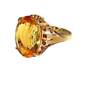 K18 シトリン リング