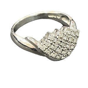 Pt850 メレダイヤ付きリング