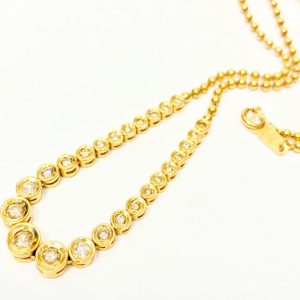 K18 1.00ct ダイヤ ネックレス