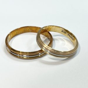 K18 Pt900 18金・プラチナコンビ ペアリング