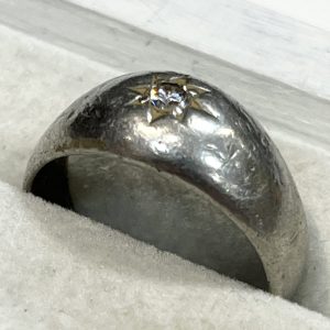 Pt900 ダイヤモンド付きプラチナリング