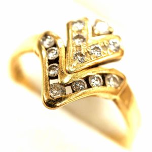 K18 メレダイヤリング