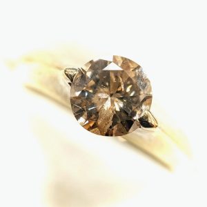 K18WG ダイヤモンドリング 0.8ct