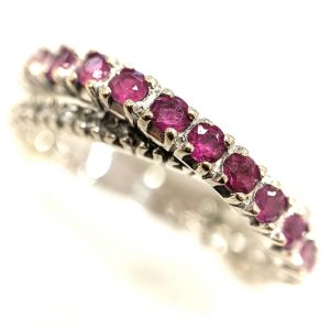 K18WG ルビーリング