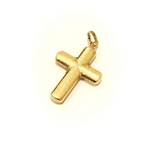 K18 クロスモチーフ ネックレストップ