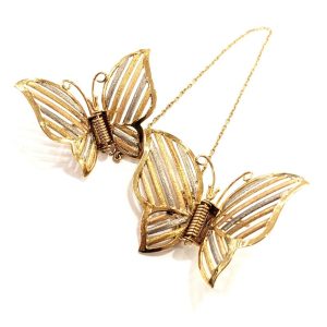 K18 蝶モチーフブローチ