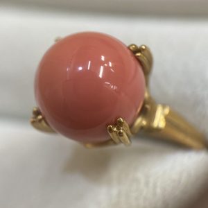 K18 サンゴ リング 18金 750
