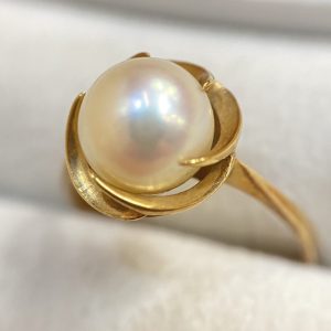 K18 パール リング 18金 750