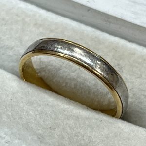 K18 Pt900 18金・プラチナコンビ リング