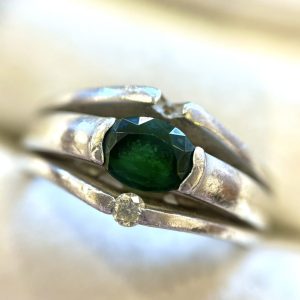 Pt900 エメラルドリング