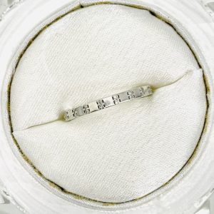 K18WG ダイヤモンド0.11ct付き リング