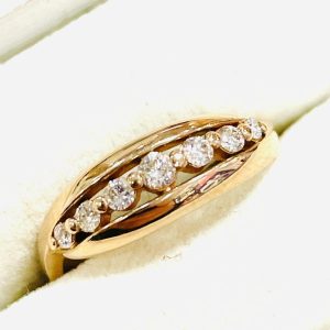 K18リング メレダイヤ付 0.20ct