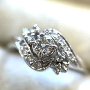 Pt950 ダイヤモンドリング 0.407ct