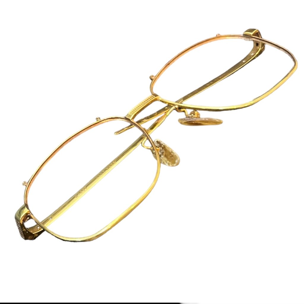 K18 メガネフレーム 18金 眼鏡 - 小物