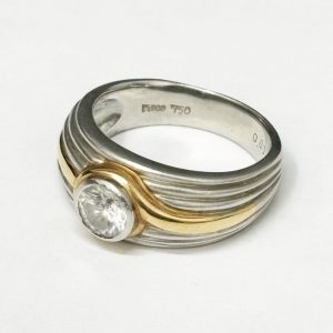 K18 Pt900 ダイヤモンドリング アクセサリー