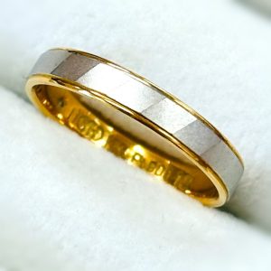 K18 Pt900 コンビ リング