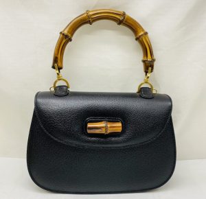 GUCCI グッチ バンブー ターンロック ハンドバッグ