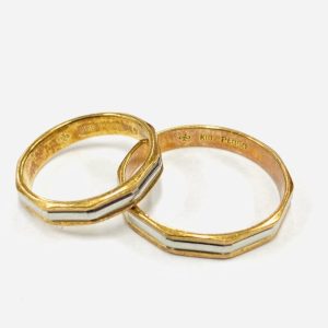 K18/Pt850 コンビ リング