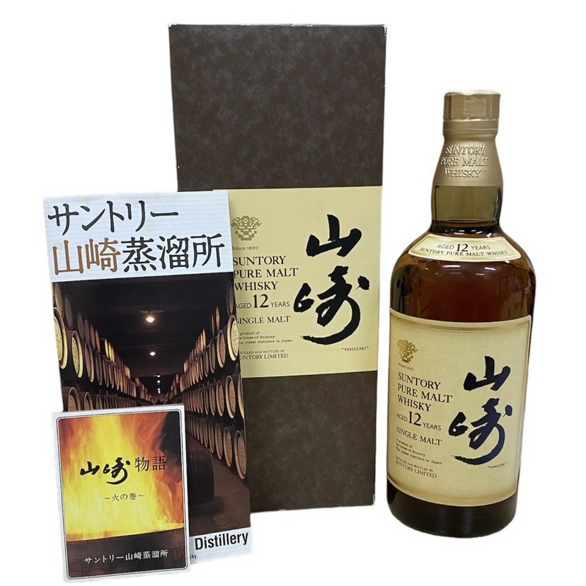 サントリー 山崎12年 PURE MALT ピュアモルト 箱あり食品/飲料