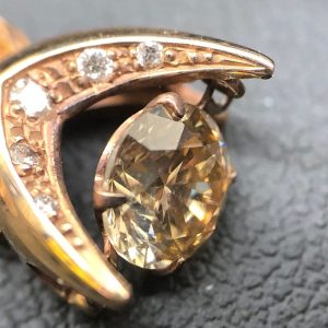 k18 ブラウンダイヤモンド付きネックレス