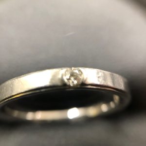 pt900ダイヤモンド付きリング