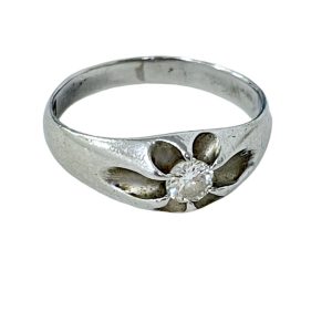 Pt850 ダイヤモンド付きリング