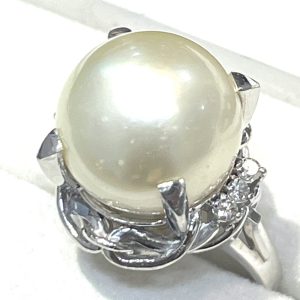 Pt900 パール リング