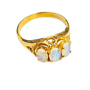 K18 オパール付きリング