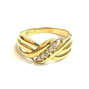 K18 750 メレダイヤモンド 0.10ct リング