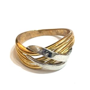 K18 Pt900 リング 金ベース