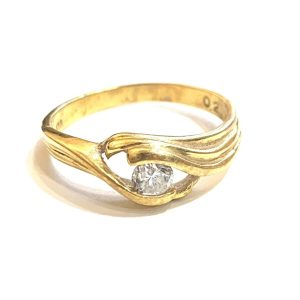 K18 リング メレダイヤ 0.20ct