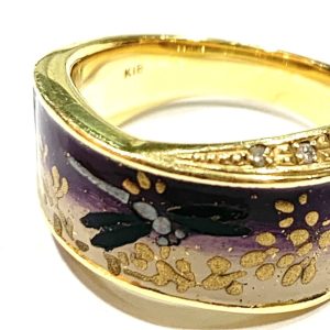 K18 18金 メレダイヤ リング