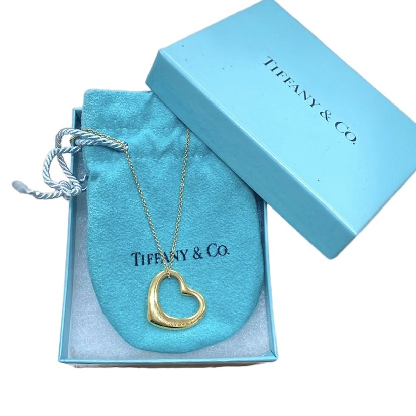 K18 Tiffany & Co. ティファニー  オープンハート ネックレス　