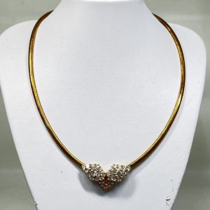 ダイヤモンド付K18ネックレス 2.8ct