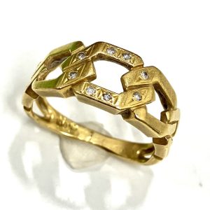 K18 メレダイヤ付きリング