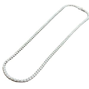 K18WG メレダイヤ付きネックレス