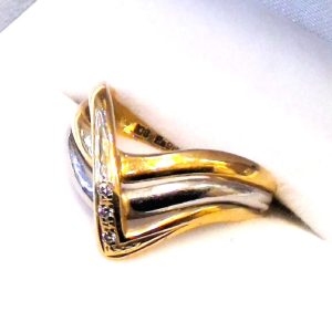 K18/Pt900 コンビリング